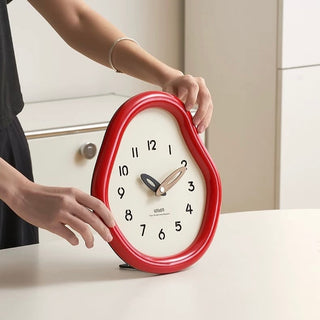 Chubby Frame Curved Design Clock  Table Clock