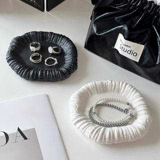 Matte Color Nuance Round Mini Accessory Tray