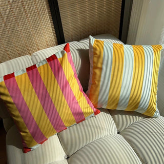 Multicolor Stripe Cushion Cover  45 x 45 cm