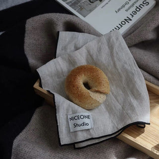 Set of 3 Logo-Printed Linen Kitchen Cloths