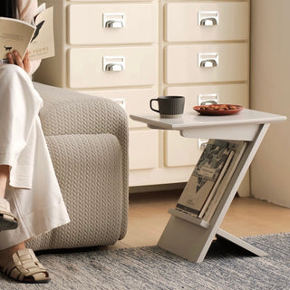 Simple Modern Display Side Table  Storage Magazine Rack Coffee Table