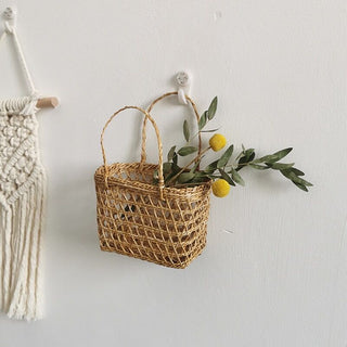 Natural Storage Mini Basket  Basket Bag
