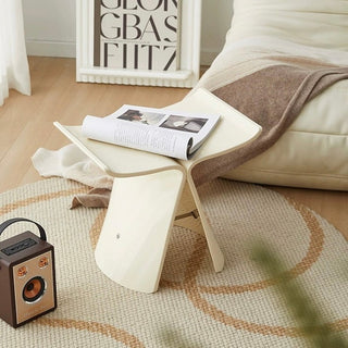 Cream Color Butterfly Stool Side Table Chair