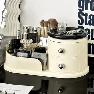 360 Degree Rotating Monotone Drawer Storage Cosmetic Box  Multi-purpose Rack