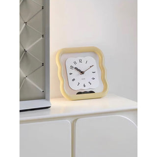 Square Wave Clear Clock  Wall Clock