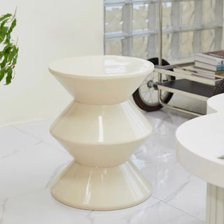 Zigzag Round Three-Tier Side Table Stool