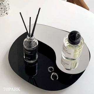 Legged Wave Acrylic Mirror Tray