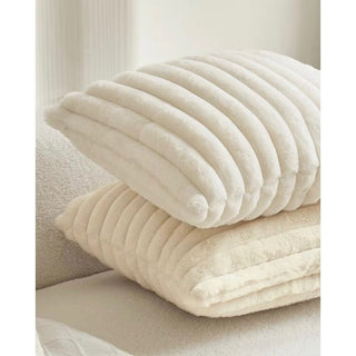 FauxFur Stripe Cushion Cover  45x45cm