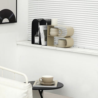 Arched Iron Two-Tier Display Rack  Storage