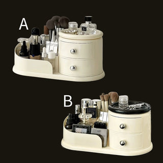 360 Degree Rotating Monotone Drawer Storage Cosmetic Box  Multi-purpose Rack