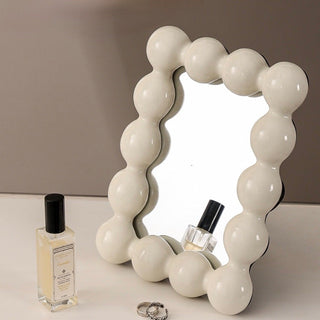 Bonbon Ball Ceramic Mirror  Tabletop Wall Mount
