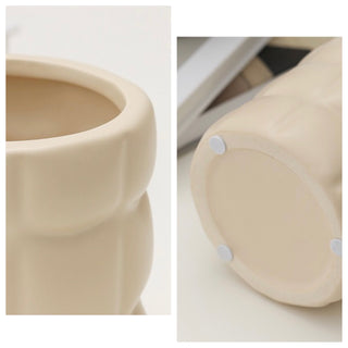 Square Bumpy Ceramic Pot Cover