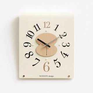 Square Acrylic Wood Art Clock  Wall Clock