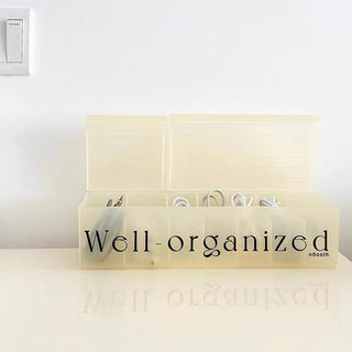 Cable storage case with lid cable box charger