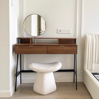 White Modern Stool Dresser Chair Ottoman