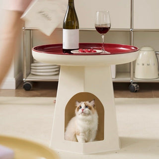 PetHouse Round Side Table     Sofa Table Cat House Multifunctional