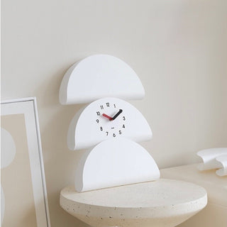 Half Moon Design Clock   Semi-circular Wall Clock