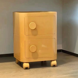 Castered Square Two-Tier Storage Rack Side Table