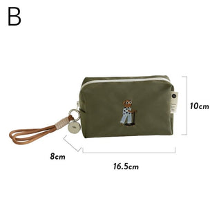 Strap-attached Kick Scooter Dog Cosmetic Storage Waterproof Pouch  Hanging Makeup Pouch Travel Pouch Dachshund