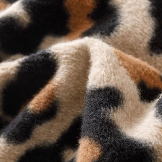 Brown Leopard Print Duvet Cover Set 2 Sizes  Winter Thick Bed Cover Bedding Cover Leopard Print