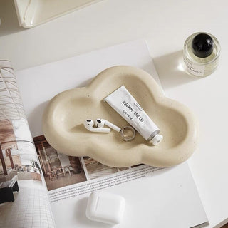 Cloud-shaped Crown-shaped Ceramic Accessory Tray