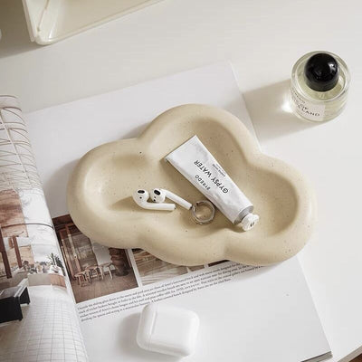 Cloud-shaped Crown-shaped Ceramic Accessory Tray