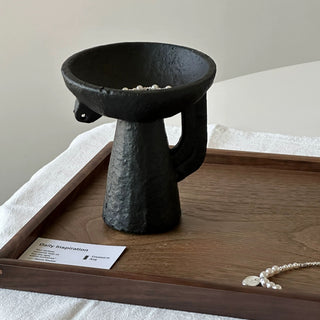Ceramic Cup Stand Accessory Tray  Aromatherapy Small Item Holder