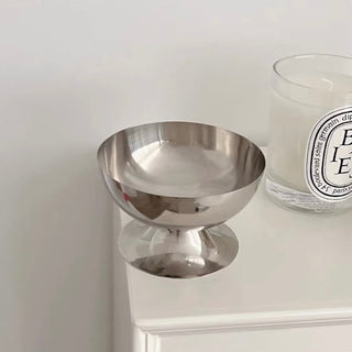 Stainless Steel Small Item Container Candle Holder  Tray