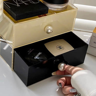 Pearl Monotone Drawer Cosmetic Storage Box