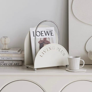 Portable Lettering Design Magazine Rack Storage
