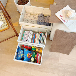 Wood Folding Container with Lid  3 Sizes