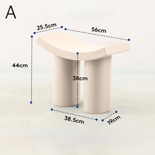 Curved design side table stool  chair