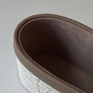 Leather Jacquard Remote Control Storage Box