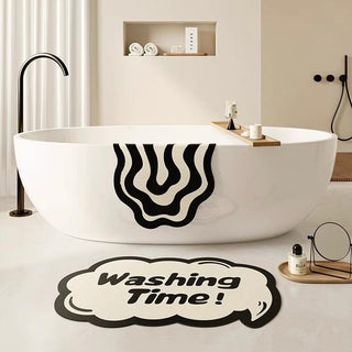 Monochrome Design Bath Mat 53 x 80 cm 4 types  quick-drying