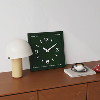 Square Frame Dark Color Clock  Wall Clock