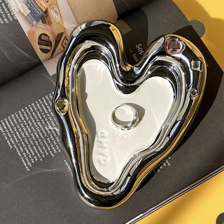 Heart-shaped Chubby Plate  Accessory Tray