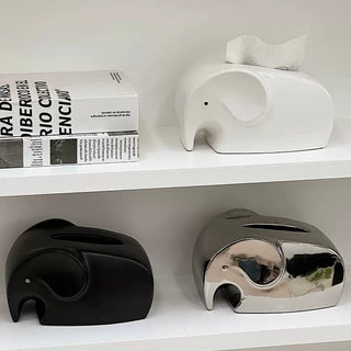 Elephant Ceramic Tissue Case