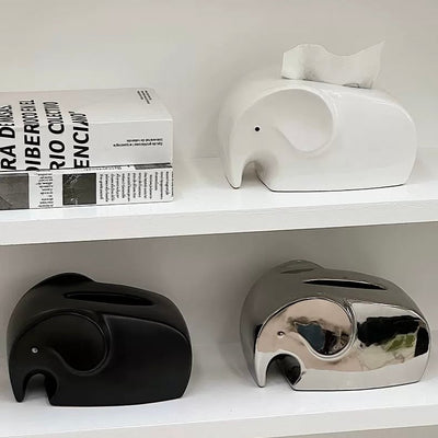 Elephant Ceramic Tissue Case