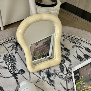 Bread motif Toast-shaped frame mirror  Wall hanging