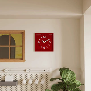 Square Frame Color Clock  Wall Clock