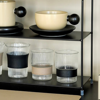 Iron Simple Three-Tier Display Rack Black