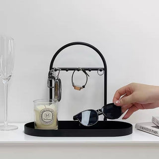 Black Arch Frame Accessory Stand Tray  Storage Tray for Small Items