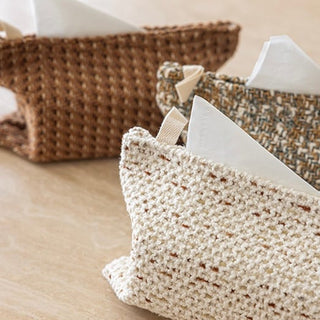 Tweed Simple Tissue Case Cover Hanging Type