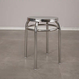 Stainless Steel Round Stool Side Table