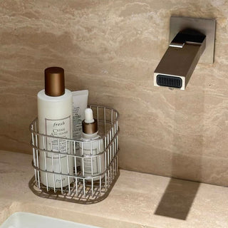 Set of 2  Stainless Steel Wire Mini Baskets