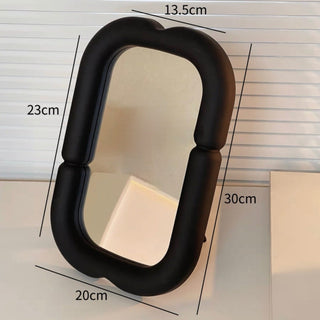Monochrome Chubby Frame Mirror  Wall-mounted Tabletop