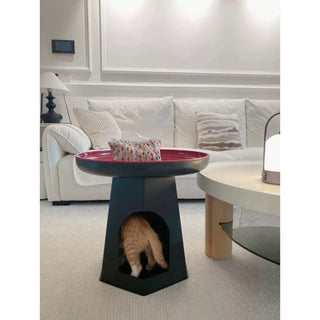 PetHouse Round Side Table     Sofa Table Cat House Multifunctional