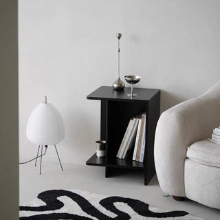 way Square Storage Side Table  Magazine Rack Storage Monotone