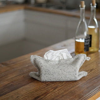 Mixed knit simple tissue case tissue cover hanging