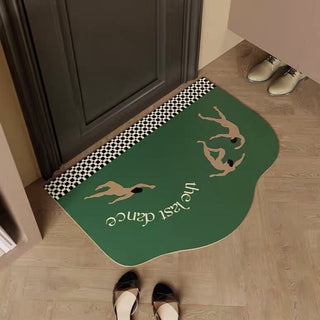 Dancer motif water-repellent entrance mat 50 x 80 cm